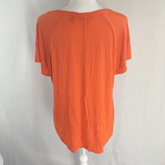 AVA Orange Short sleeve knit top - Picture 2 of 7